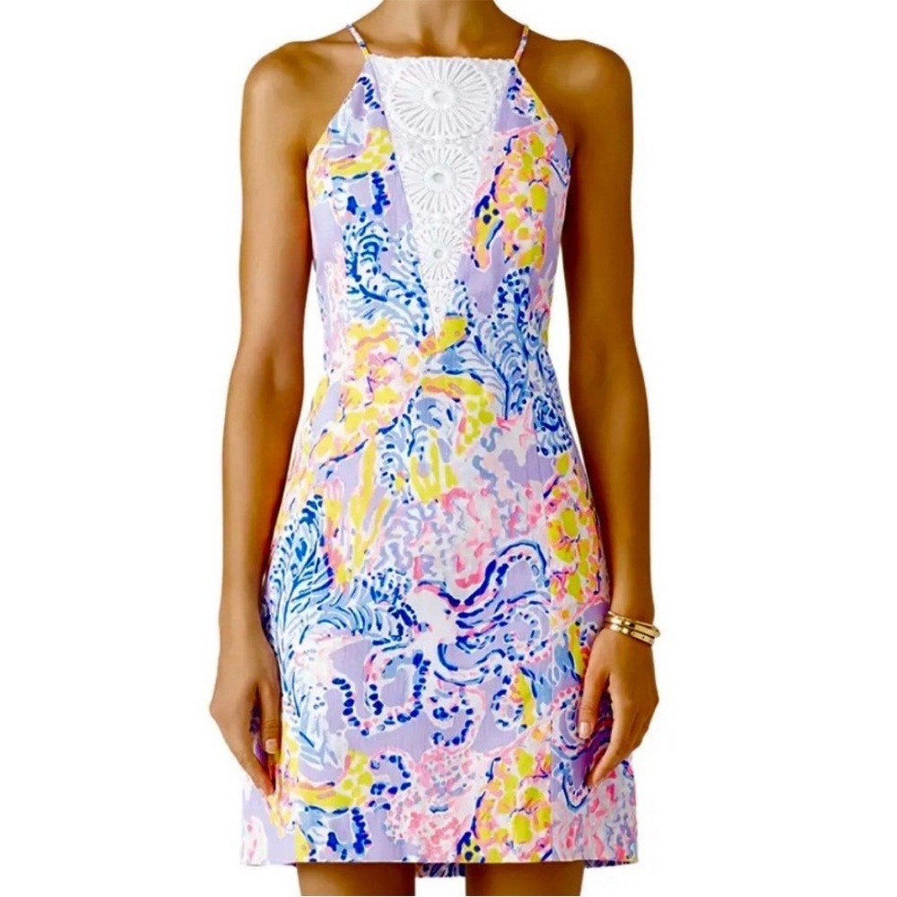 EUC Lilly Pulitzer Pearl Shift Dress Lilac
Verbena Size 2 Retail $188.00